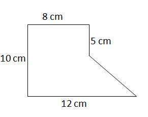 Find the area of the figure. a) 41 cm2  b) 90 cm2  c) 95 cm2