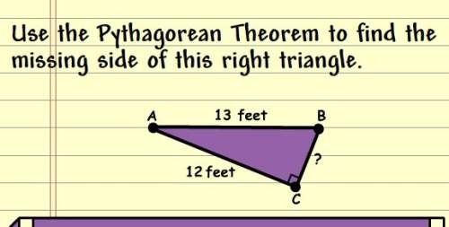 What's the answer? use the pythagorean theorem.
