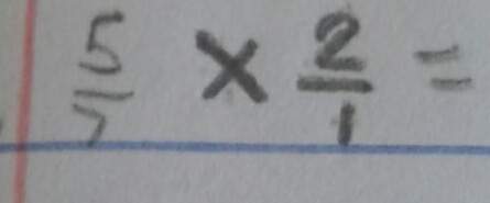 What does 5/7 × 2/1 equal? ( leave an explanation, so i can understand! )