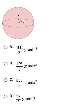 What is the surface area of the sphere below?