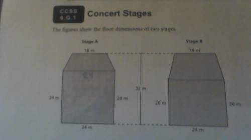 can you change one dimension of each stage so that they both have the same amount of floor space?