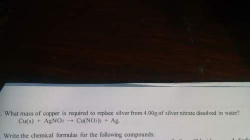 What mass of copper is required to replace silver from 4.00g of silver nitrate dissolved in water?