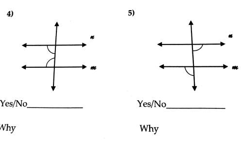 Is it possible to prove lines m and n are parallel given the following angle marks?  if