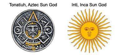 The aztec of mexico and the inca of peru both worshipped a sun god as one of their major deities. ho