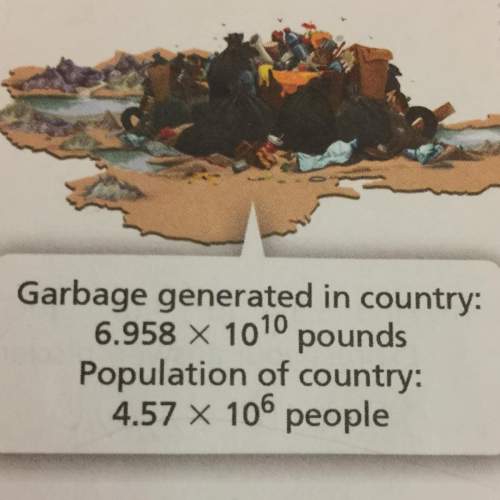 What was the approximate number of pounds of garbage produced per person in the country in one year?
