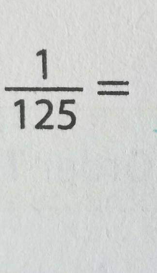 What is this as a negative exponent?