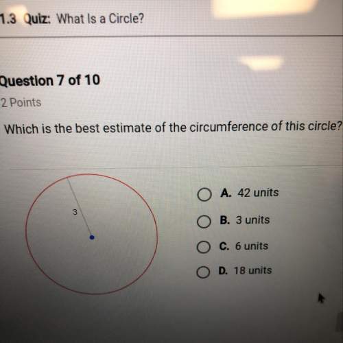 Which is the best estimate of the circumference of this circle?