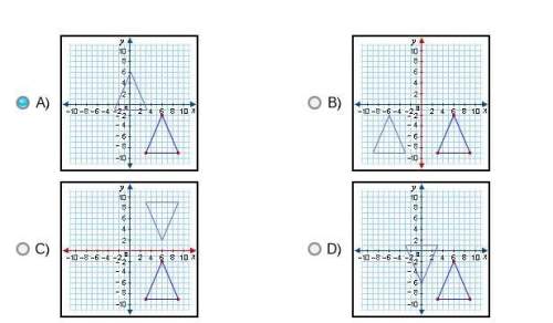 Given this triangle, which image is the result of a translation 8 units up and 6 units to the left,