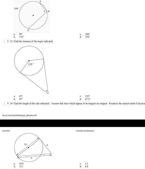 Geometrymultiple choice 14-15