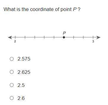 What is the coordinate of point p ?