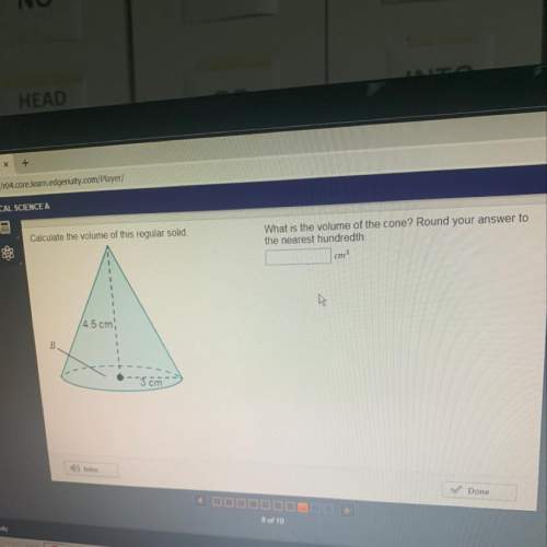 How do you find the volume of a cone