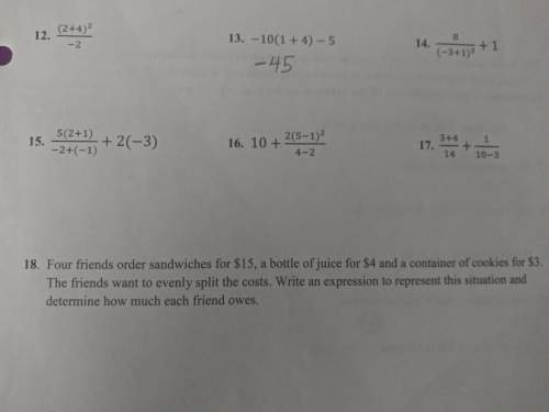 Can someone answer these math problems ! with !