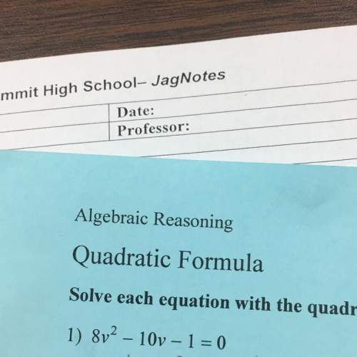Quadratic formula and the two solutions i would get