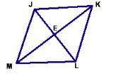 Find the area of the rhombus if el = 6.0 cm and ke = 8.5 cm.