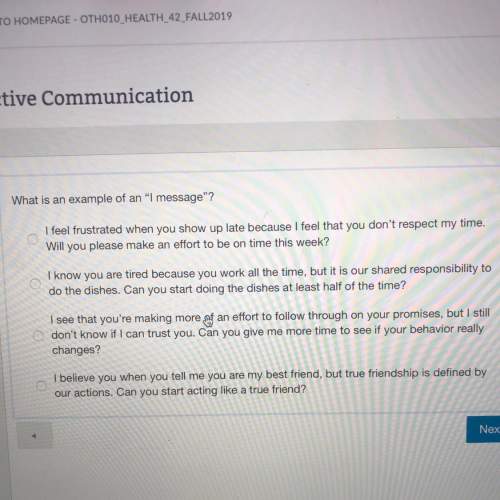 What is an example of an “i message”? picture included