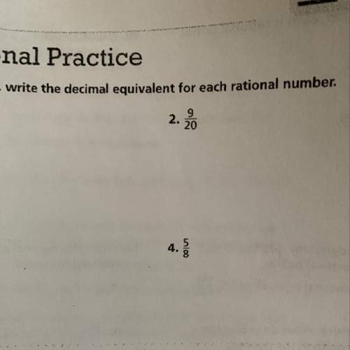 How to write the decimal equivalent for each rational number