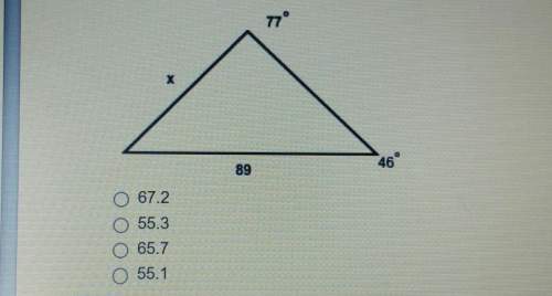 Find the length of the missing side of the triangle below.