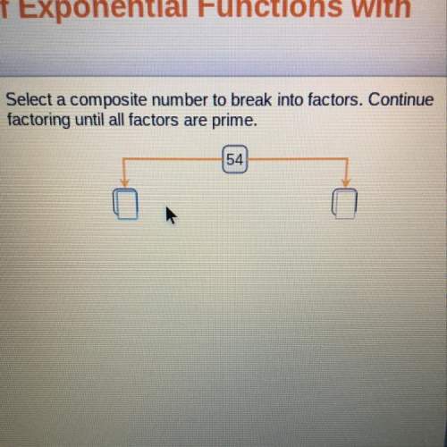 Select a composite number to break into factors. continue factoring until all factors are prim