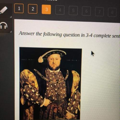 Answer the following question in 3-4 complete sentences.  the above painting is of king