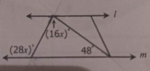 Find x so that l is parallel to m state the converse used