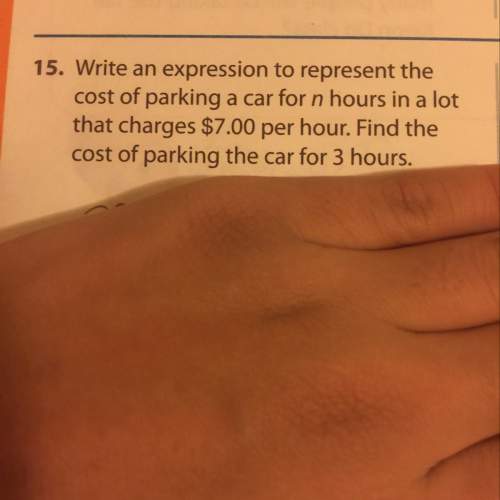 Write an expression to represent the cost of parking car for in hours in a log the charges seven dol