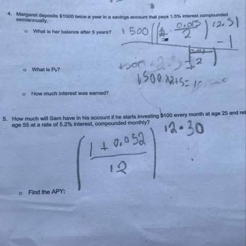 Need asap #4 and #5. financial algebra quiz 2.6