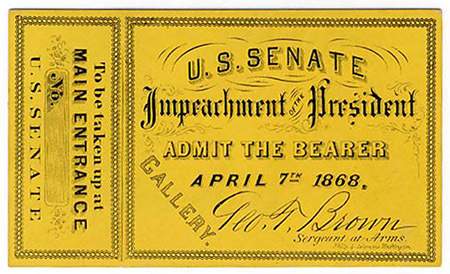 The image below is from 1868:  an image of a facsimile of a ticket of admission to the i