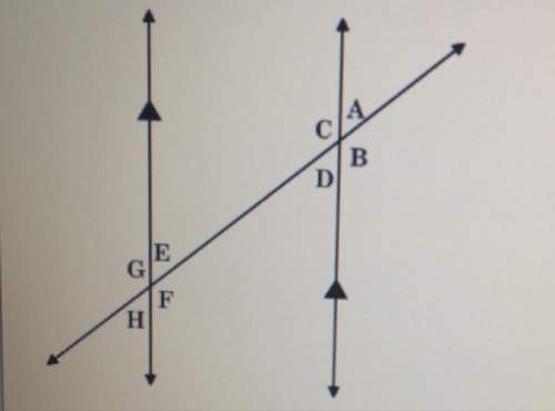 Name a pair of alternate interior angles in the picture below. a. a and h b. c and
