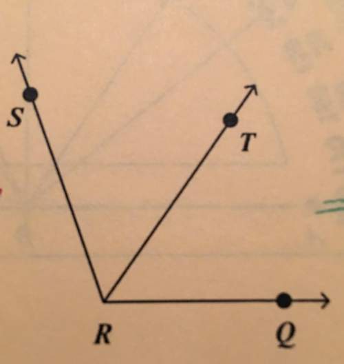 In the diagram, rt bisects ∠srq, and m∠qrt = 55°. find m∠srq.