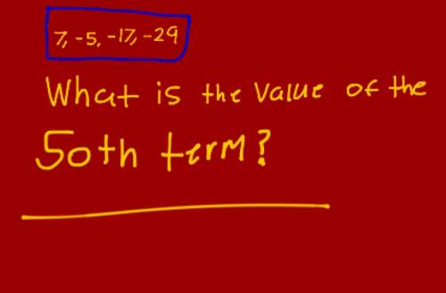 What is the value of the 50th term in the sequence.