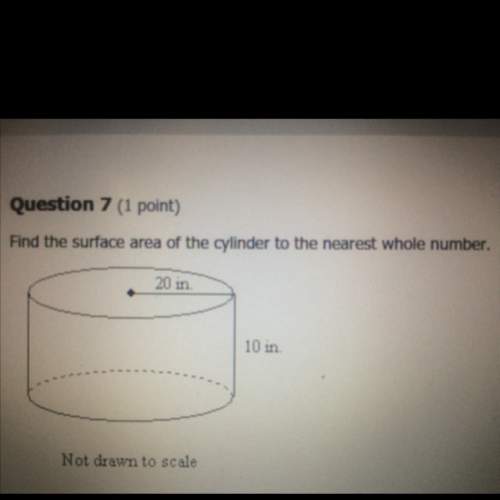 Find the surface area of the cylinder to the nearest whole number