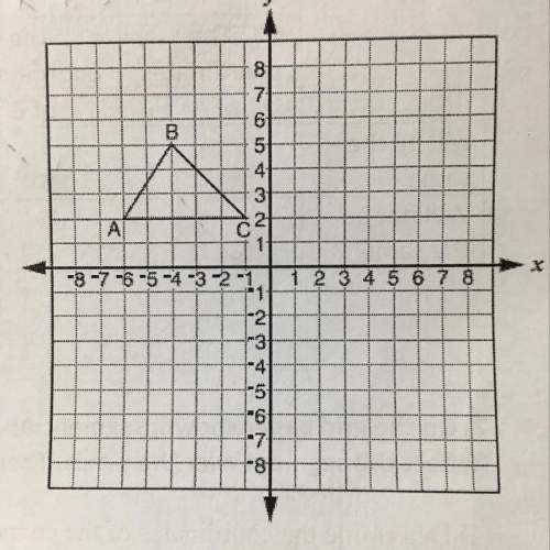 After rotating triangle abc 180 degrees about the origin and then reflecting it over the x-axis, wha