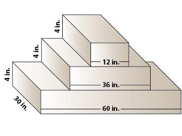 You are a volunteer at a physical therapy clinic. a set of stairs you use to patients is shown with