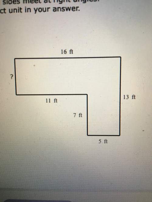 Find the missing side length. assume that all intersecting sides meet at right angles. be sure to in