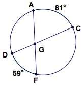determine the measure of ∠dgf.  a) 22 degrees b) 29.5 degrees c