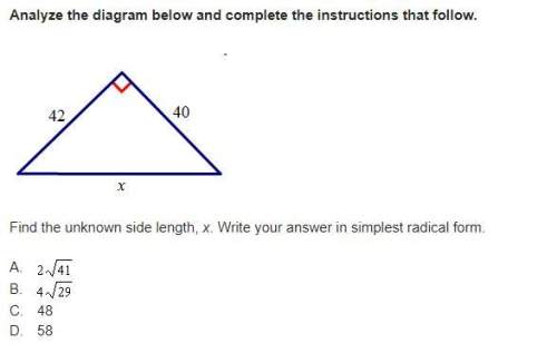Find the unknown side, x. write your answer in simplest radical form.