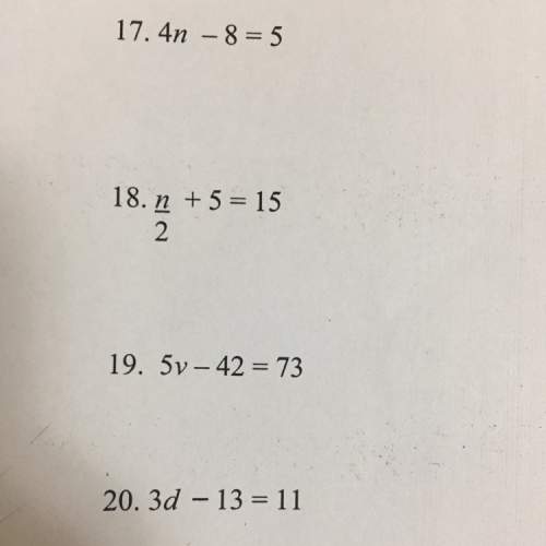 Can u do 17-20 solve the equation and show work