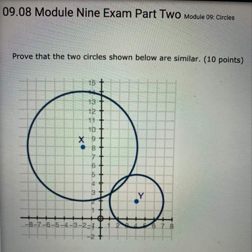 (09.08hc) prove that the two circles shown below are similar.