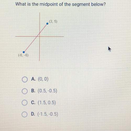 What’s the midpoint of the segment below?