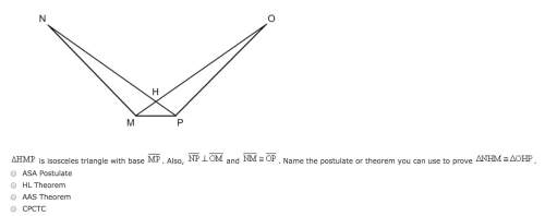 50 points! name the postulate or theorem .