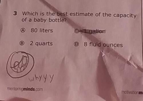 What is the best estimate of the capacity of a baby bottle?