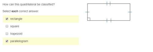 How can this quadrilateral be classified?  select each correct answer.