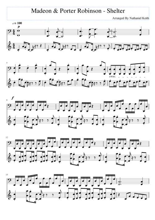 Find out the letter notes for this piece of music.