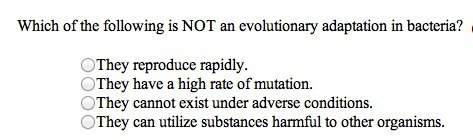 Which of the following is not an evolutionary adaptation in bacteria?