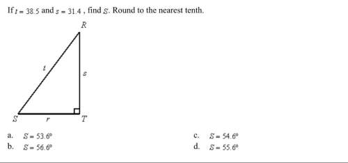 If t=38.5 and s=31.4 find s. round to the nearest tenth
