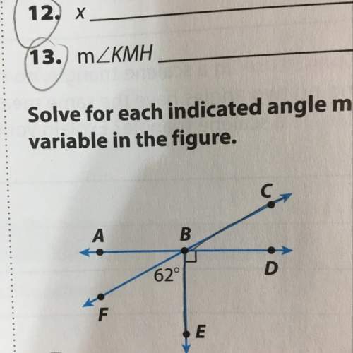 Mm m solve for each indicated angle measure or variable in the figure.