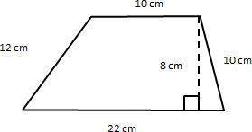 What is the area of the trapezoid?  hurry
