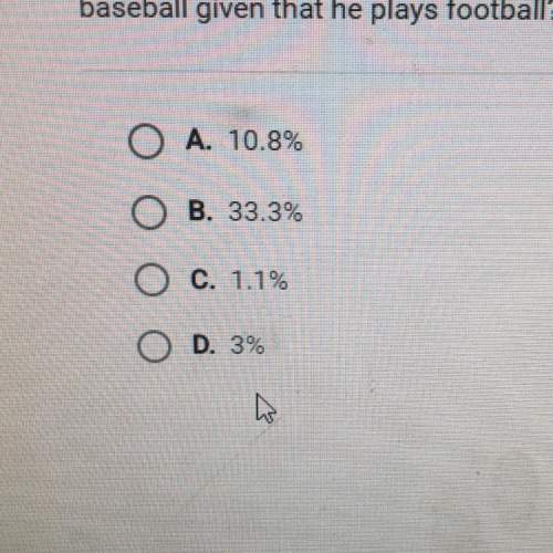 At a high school, 18% of the students play football and 6 % of the students play football and baseba