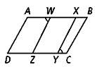 Aclassmate said that line ab and line dc are parallel based on the diagram below. explain your class