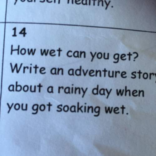 Write an adventure story about a rainy day when you got soaking wet